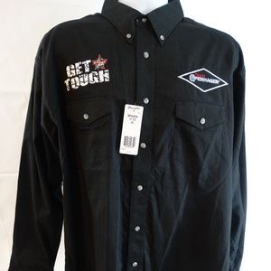 RARE NWT PBR Bull Riders Rodeo Long Sleeve 17.5/35